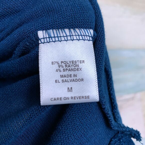 Sweet Pea NY&Co Hi Lo Dolman Tunic Blue Relaxed Fit Stretch Knit Womens Medium - Picture 9 of 9